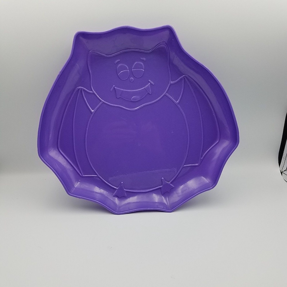 Halloween Vampire Bat Purple Plastic‎ Tray Candy Snacks